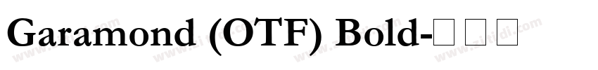 Garamond (OTF) Bold字体转换